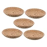 NESTINGHO 5 Uds Estera para Conejera Gallinero Ponedor Nido De Pájaros Adorno Nido De Cama para Dormir De Pollo Tejida Nido De Gallina Decoración De Nido De Pájaro para