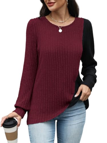 MixShe Women's Asymmetrical Lightweight Long Sleeve Color Block Sweater (Various) 7.91 + Free Shipping w/ Prim + 34% Off Code 25ABMUQS - image 4