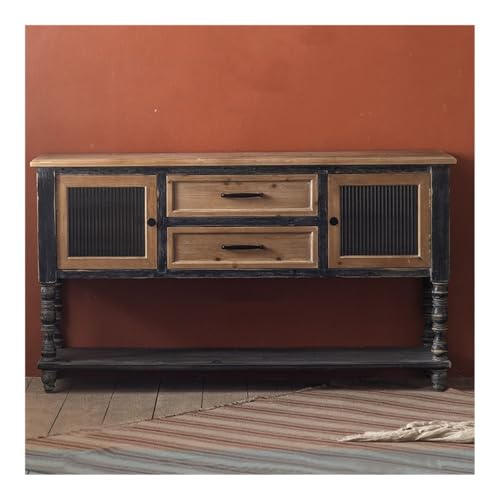 CJHFR472SG Inicio Mesa de Entrada de Madera Maciza, Mesa Auxiliar de Comedor Vintage, Mueble Decorativo for Sala de Estar, sofá, aparador, Mueble de Almacenamiento for Dormitorio Detrás del sofá