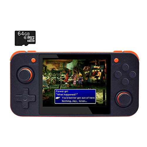 ANBERNIC RetroGame RG350 Black Retro Gaming Portable Handheld Console OpenDingux CFW IPS Display 2500mAh Battery [RG-350-B]