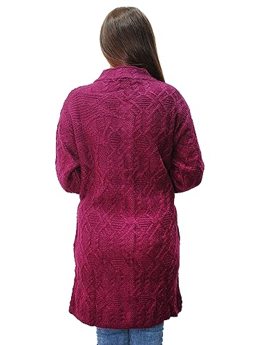 Image of HAUTEMODA Women's Wool Banded Collar Cardigan