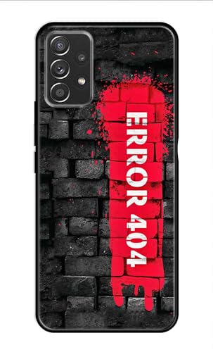 Image of Metal TPU Printed Back Cover for Samsung Galaxy A52s 5G (Error 404) 360 Degree Protection | Camera Protection -25092024(AR)