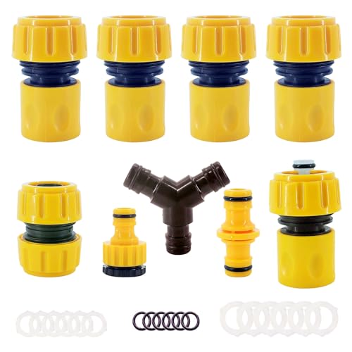 Lot de 9 Raccord Tuyau D'arrosage 3/4