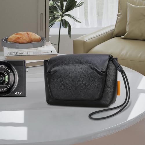 Funda de cuero para cámara Canon PowerShot G7 X miniatura 7