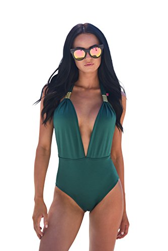 Chynnadolls Women's Selma Deep Plunge One Piece Swimsuit
