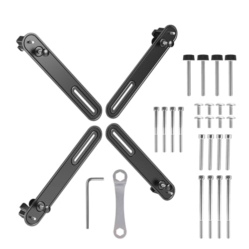 Maclean MC-990 Adaptador VESA Universal para Pantallas de 13 - 32 Pulgadas sin Agujeros hasta 10 kg | Soportes Compatibles con el Estándar VESA 75x75 mm y 100x100 mm | Juego de Adaptadores