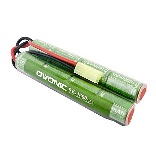 Ovonic 9.6V 1600mAh NiMH Flat Battery Packs for Airsoft Gun
