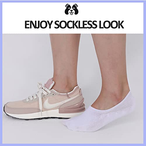 No Show Socks for Women Size 4-7/7-10/10-13 Invisible Low Cut Cotton Breathable Liner Socks With Non Slip Grips4
