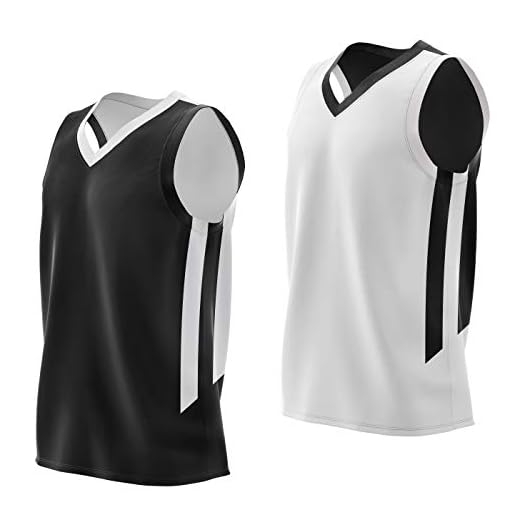 Liberty Imports Reversible Men's Mesh Athletic Basketball Jersey Single for Team Scrimmage (Black/White, Large)