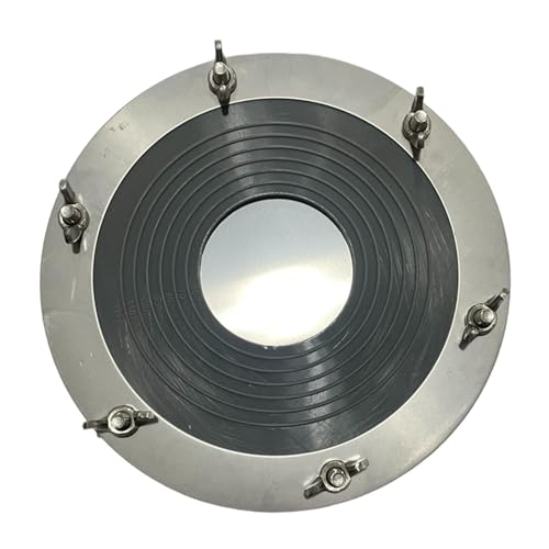 shamjina Tent Stove Jack Roof Pipe Flashing Silicone Pipe Sealing Cover Wood Burner Flue Pipe Fitting Flue Flashing for Camping Cabins, Black