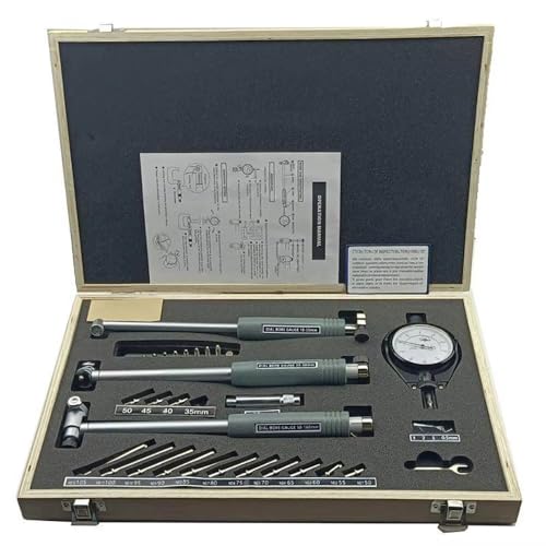 iDili Inside Micrometer Bore Gauge Set 18-160mm - High Precision Dial Indicator Cylinder Bore Measuring Tool