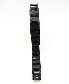 39.3 inch Carrier Drag Chain Cable Wire R18 10x15mm (Inn H x W) Plastic Black Open Type for CNC Router Mill and 3D Printer.
