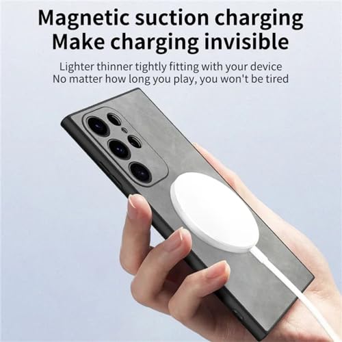 Coque rotative 360 Samsung S23 Plus cuir antichoc compatible MagSafe