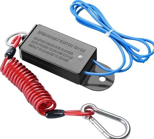 Cable Remorque EEBBL 1.2m | Câble Sécurité Caravane Spiralé Avec Interrupteur de Frein