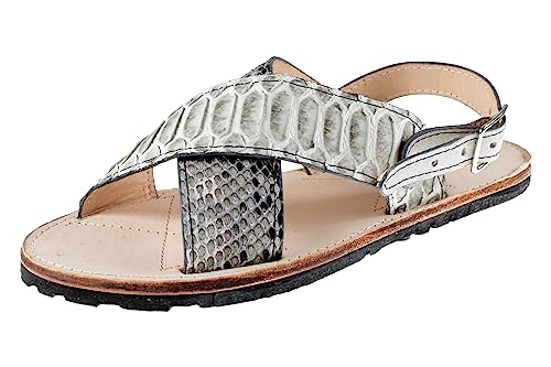 Men Exotic Sandals Genuine Python Leather Huaraches Piel Piton