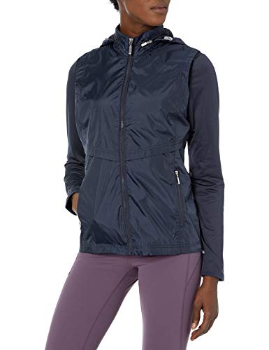 Cutter & Buck Women's Moisture Wicking 50+ UPF Lightweight Ava Hybrid Zip Jacket, Liberty Navy, Large