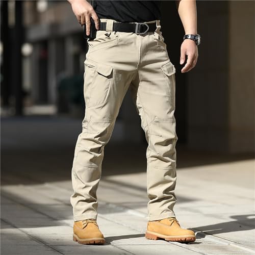 Mens Cargo Pants Baggy Ripstop Tactical Pants with Stretch Pockets Lightweight Waterproof Classic Fit for Outdoor2