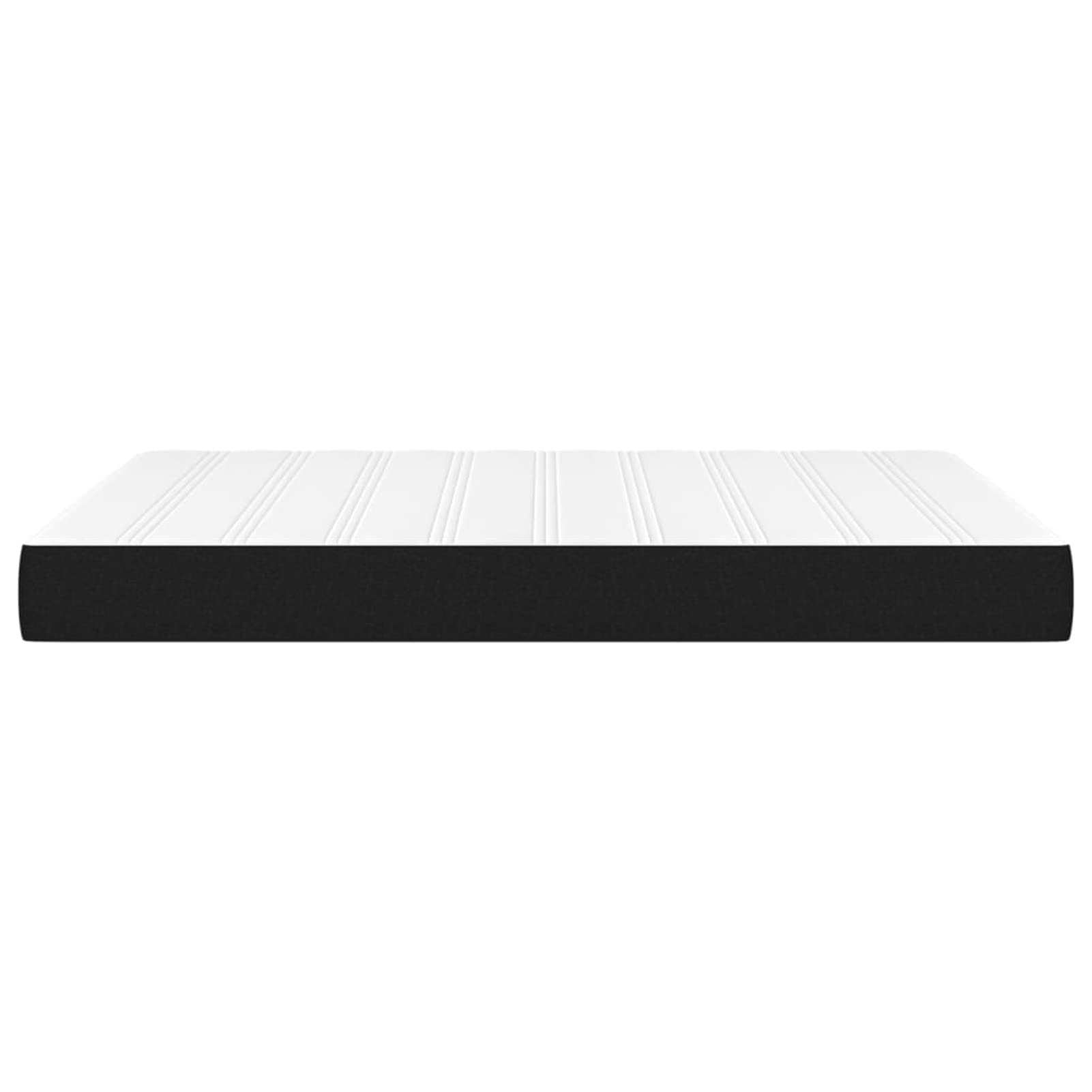 LAPOOH Matelas de lit à Ressorts ensachés Noir 140x200x20 cm Tissu,Matelas Ressort,avec Sommier Et Matelas Lit,Matelas Ressort Latex