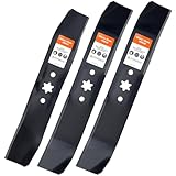Grasscool LT1045 Mulching Blades Set for Cub Cadet LT1046 Toro LX460 LX465 Troy Bilt GTX2446 LTX2146 46'' Deck Riding Mower Lawn Tractor Replace for 942-04125 942-04124 942-0611 942-0612 942-0616