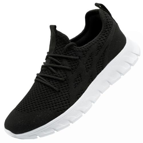 Image of Men's Mesh Breathable Sneakers Lightweight Non Slip Walking Shoes Athletic Running Gym Trainers
