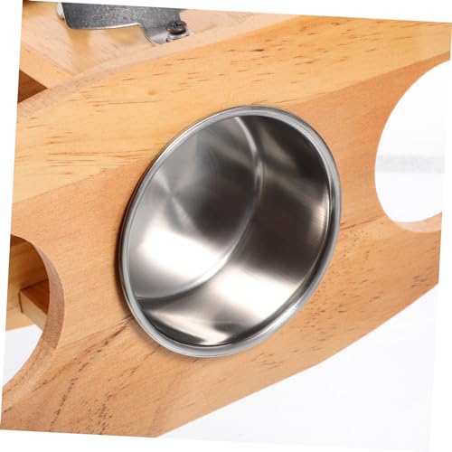 Table à vin pliante Hemobllo avec support de verre portable pour aliments et collations - 4