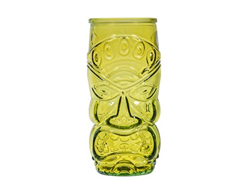 Home Totem, Set 6 Bicchieri Cocktail, Vetro, Verde, 55 Ml