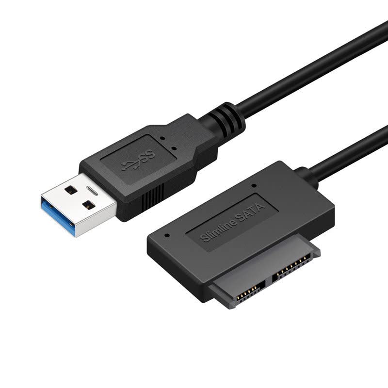1 szt. USB 3.0 do 7 + 6 13Pin Slimline SATA adapter do laptopa CD DVD Rom napęd optyczny