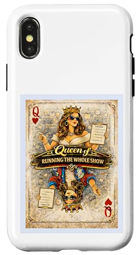 In Charge Mom Wife Mother Queen �J�[�h �p���f�B �M�t�g �O���t�B�b�N �X�}�z�P�[�X iPhone X/XS �p