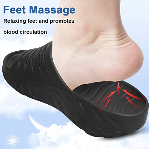 Inpaksa Recovery Sandals For Womens And Mens With Comfortable Plantar Fasciitis Slipper Arch Support Orthotic Open Toe Sport Thick Cushion Reduces Stress On Feet Joints Back Post-Exercise #TOP3