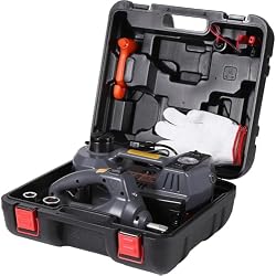 STANDTALL Electric Car Jack Kit 5 Ton 12V Hydraulic Jack Automatic Lift for Car with Impact Wrench and Tire Inflator Pump for SUV Sedan Truck Change Tires Garage Repair Road Emergency