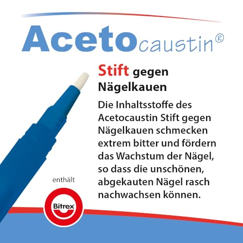 Acetocaustin Stift gegen Nägelkauen | Für Kinder ab 3 Jahren & Erwachsene | Daumenlutschen abgewöhnen | Nägelkauen stoppen… – Ansicht 5