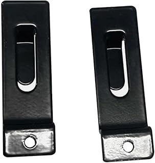 DBM IMPORTS Single Notch Hook Slatwall Hooks, Black, 2 Pc Set