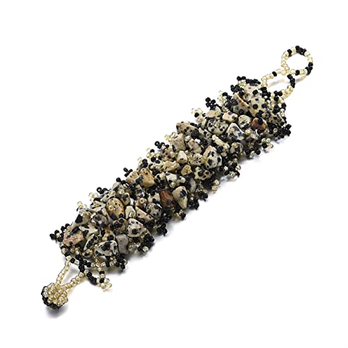 Bracelet bleu bohème en pierre naturelle, le cadeau idéal fait main pour elle