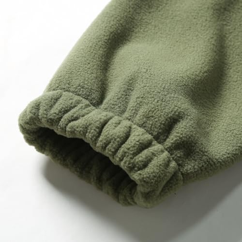 BAIMORE Men's Casual 1/4 Zipper Stand Collar Sherpa Fleece Contrast Color Long Sleeve Sweatshirt4