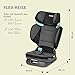Peg Perego Viaggio Flex Autositz ISOFIX mit fortschrittlicher Technologie, verstellbar, klappbar, verstärkte Rückenlehne, für Kinder von 100 bis 150 cm (3-12 Jahre), 15-36 kg, Crystal Black