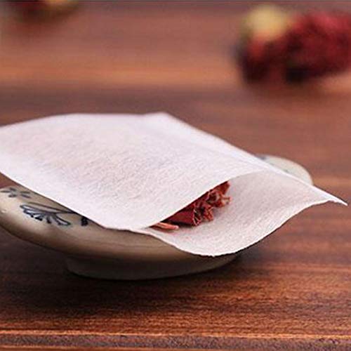 LINOC Papel de Filtro de Sellado térmico para bolsitas de té Sueltas de Hierbas bolsitas de té vacías bolsita de té 1000 unids/Lote