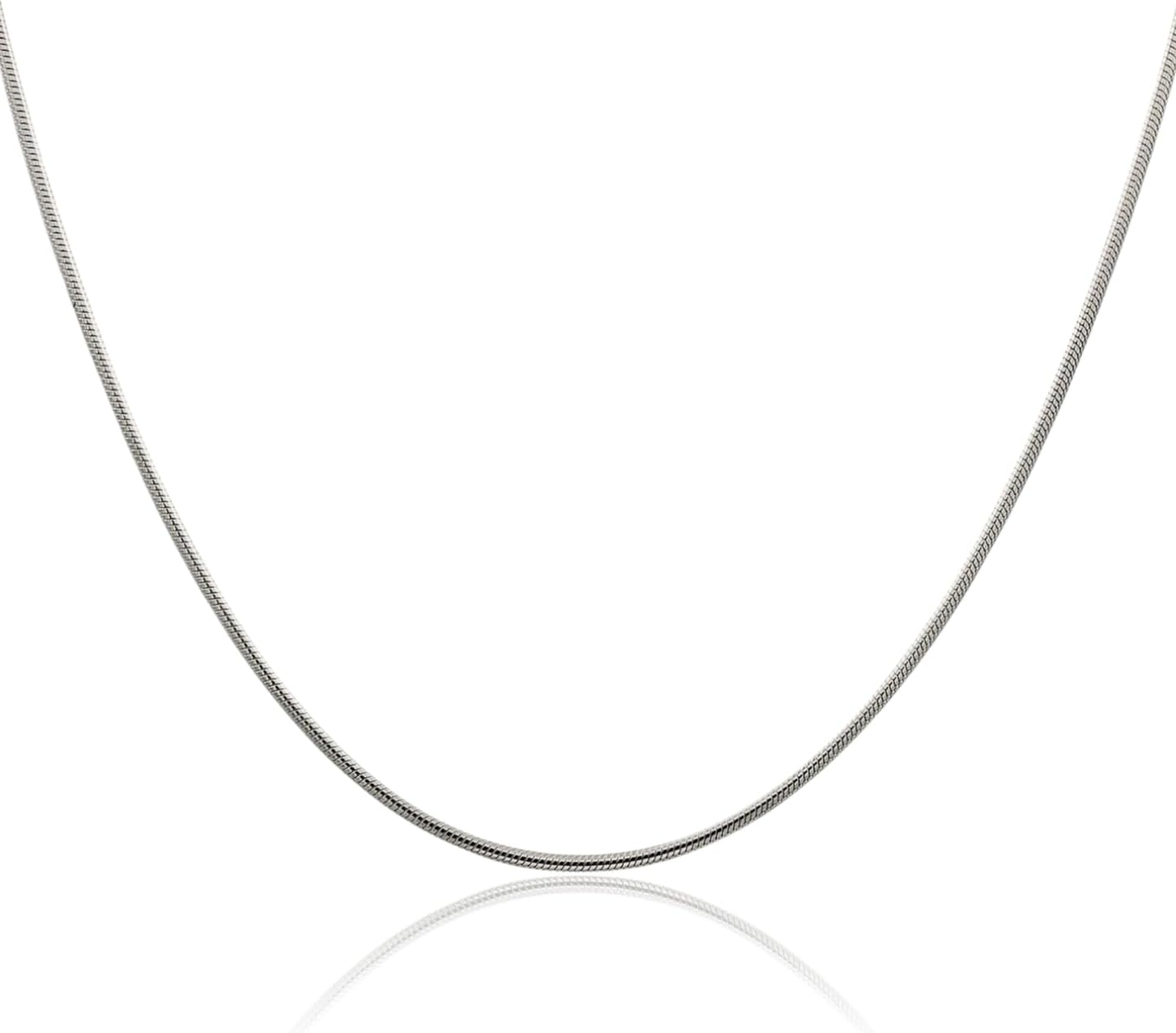 IceCarats 925 Sterling Silver 1.25mm Dainty Herringbone Snake Chain Necklace Polished, Matte