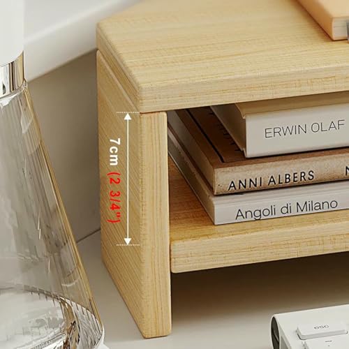 Support d'écran d'angle en bois double couche pour optimiser votre bureau en L
