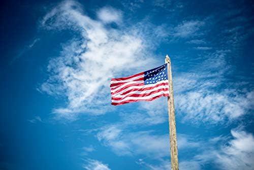 American Flag 3x5FT -(90x150cm) Embroidered Stars Sewn Stripes Outdoors Indoors USA Flags Nylon flag Brass Grommets banner