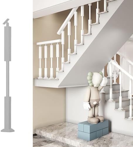 Adjustable Metal Stair Spindles - Durable Iron Balusters for Modern Outdoor Deck, Porch, and Staircase Design - Perfect for Home Renovation and DIY Projects