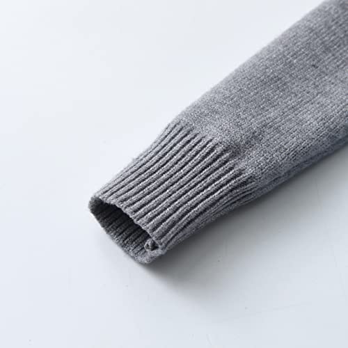 VIKITA Girls Knitted Dress Long Sleeve Sweater Tutu Tulle Party Dresses Toddler Kids Birthday Outfit2