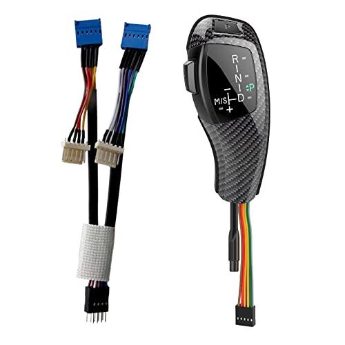 Pengchengwanli LHD Automatic LED Gear Shift Knob retrofit kit for car Accessories BMW E90 E91 E93 E81 E82 E84 E87 E88 E89 Carbon (Carbon)