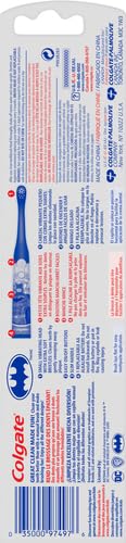 Image of Colgate Kids Battery Powered Toothbrush, Batman, Extra Soft Toothbrush, Ages 3 and Up, 2 Pack, Colors May Vary