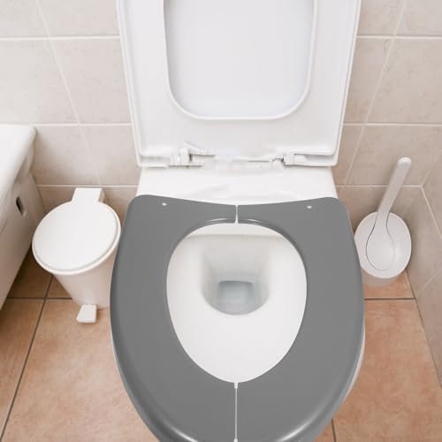 OATIPHO Portable Waterproof Toilet Seat Cover with Hygienic Barrier, Plastic Cushion Pad for Adults, Universal Fit for Home Use and Camping Travel - 4