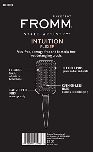 Intuition Flexer Vent Brush Used For Wet Detangling And Breaking Up Curls #TOP2