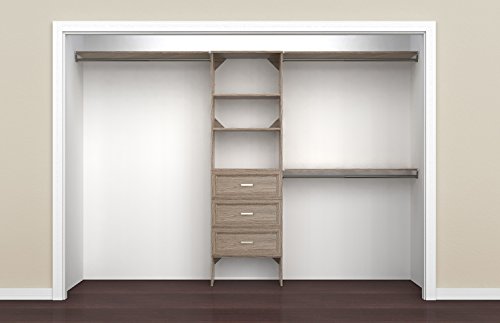 Closetmaid Suitesymphony Closet Organizer With Shelves And 3 Drawers, 25-Inch-Natural Gray #TOP1