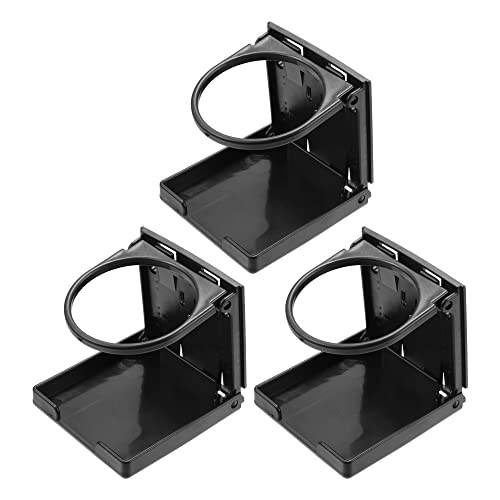 Porte-gobelets pliables voiture et bateau X AUTOHAUX noir en lot de 3