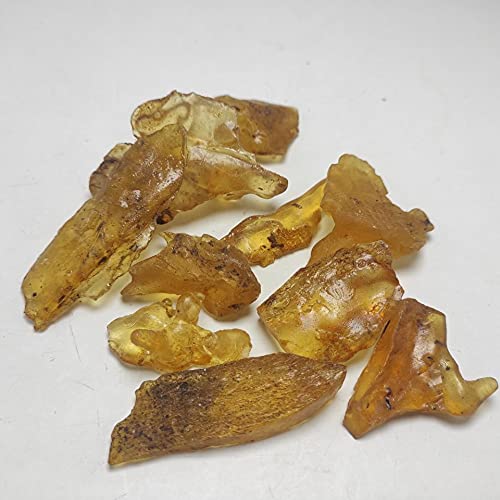 FUERLI Pierre d'ambre Naturel Cristaux Bruts décoration de la Maison Bijoux matières premières Pierre décoration en Cristal (Size : 50g)