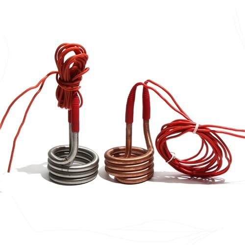 Calentador de agua circular de acero inoxidable 304 SS 380V y 2.5KW con resistencia en espiral