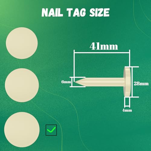 Image of 4pcs Patrol Tags RFID Nail Tag 13.56MHz Ntag213 Writable NFC Tag 144 Byetes Memory ABS Material for Identification /Guard Tour System & Patrol Management Checkpoint